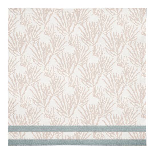Coral & Stripe Cotton Twill Napkin